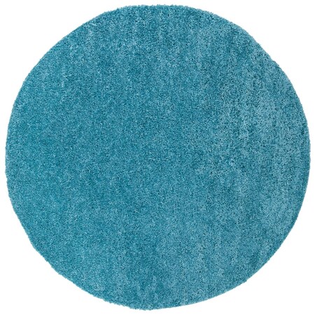 Safavieh 9 x 9 ft. August Shag 900 Power Loomed Round Area Rug, Turquoise AUG900K-9R